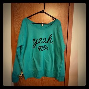 Slouchy pullover sweatshirt